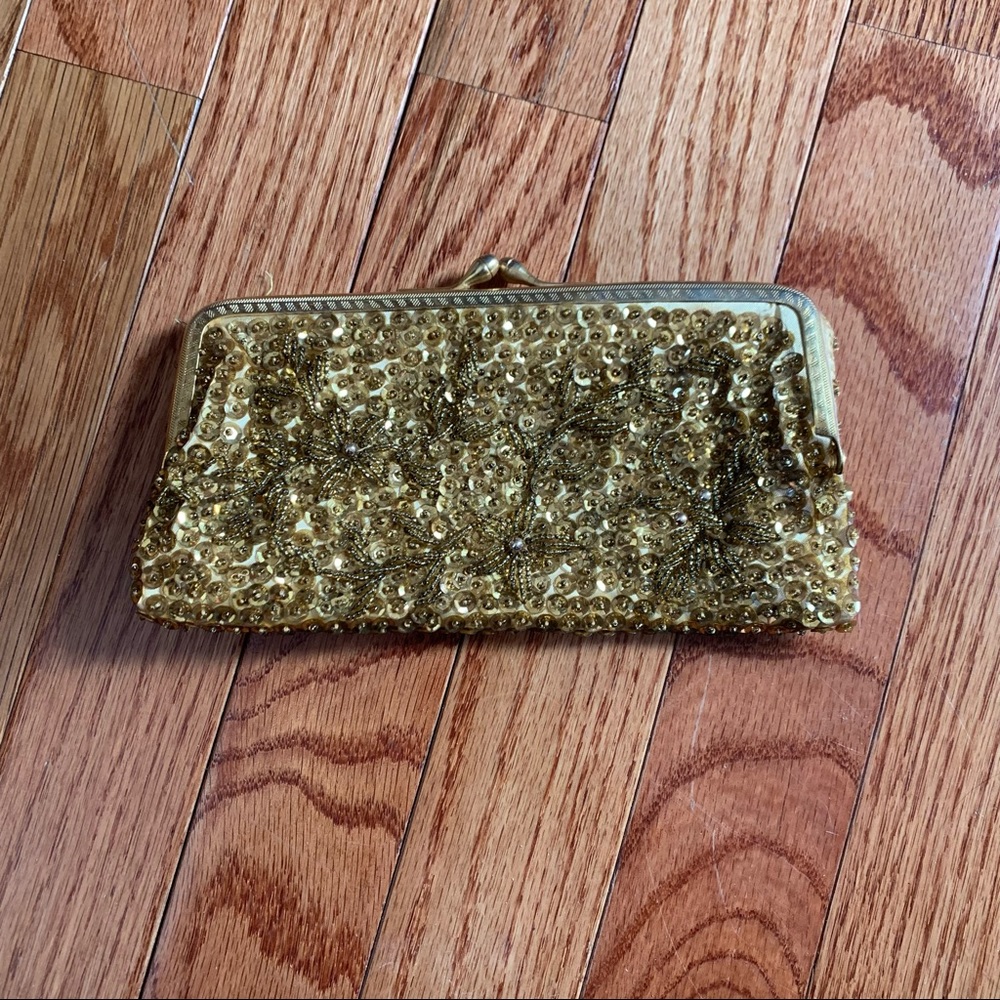 Vintage MM Kane Sequin & beaded vintage clutch